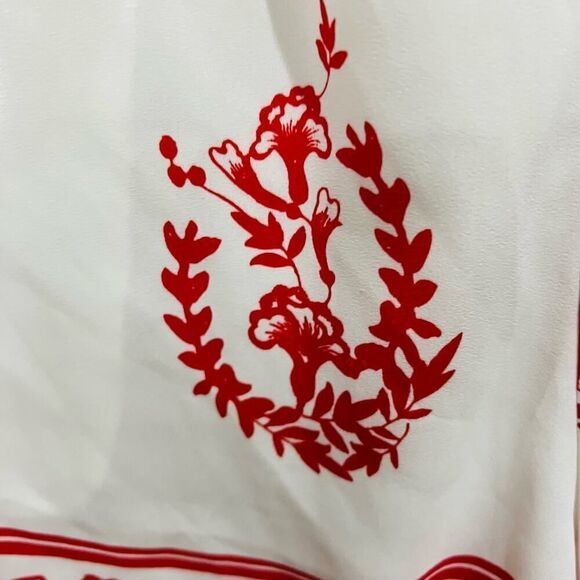 Tularosa Rowley Romper Medallion red white Womens Size Small - Picture 9 of 13